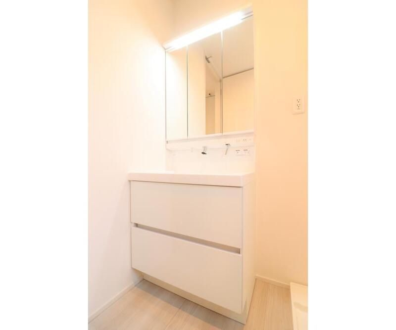 市川市香取１丁目戸建貸家の独立洗面台