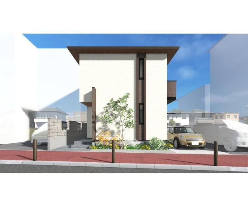 市川市香取１丁目戸建貸家の外観パース