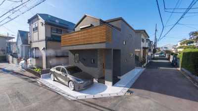 【外観パース】 | ◆◇新吉田東 新築戸建て◇◆ | ◆一戸建てを中心とした街並みが整然と続き、周辺は高い建物が建っていないので、緑の多い閑静な趣を感じる環境です。街並みや周辺環境も重要なポイントです！！