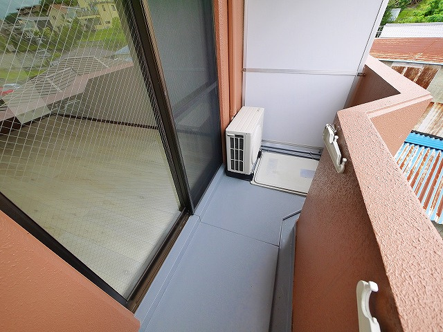 シティパレス富雄北のバルコニー|開放的で明るい空間を演出してくれるバルコニーです