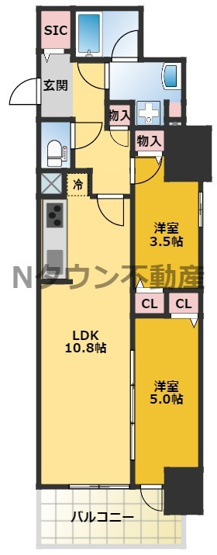 【間取り】 | プレサンスTHE久屋大通レジェンド | 間取りです