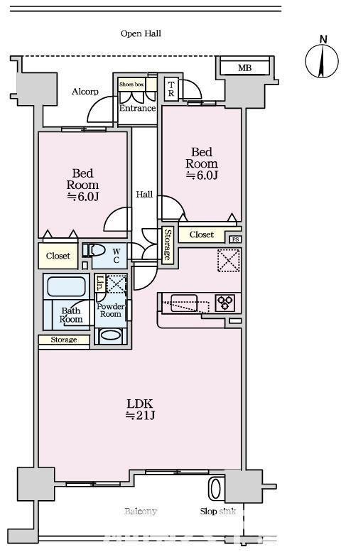 ココタウンヒルトップマリーナの間取り