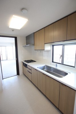 都市ガス対応キッチン