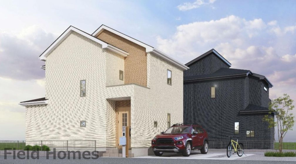 平塚市南金目新築戸建て　11期1号棟の外観パース|外観「平塚市南金目新築戸建て　1号棟」