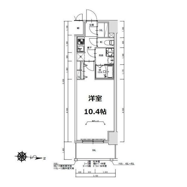 S-RESIDENCE岐阜駅の間取り