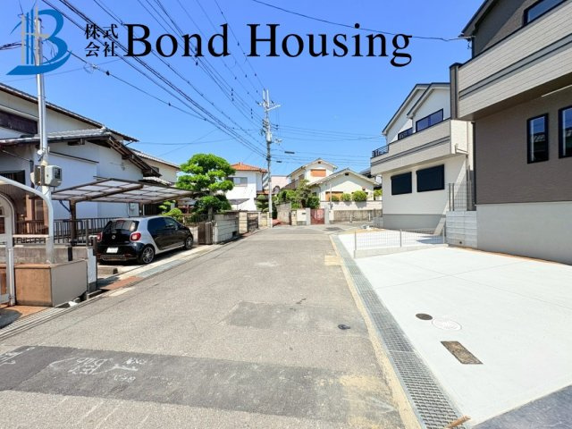 住宅性能評価取得　大久保町高丘5丁目　新築2号棟の前面道路含む現地写真