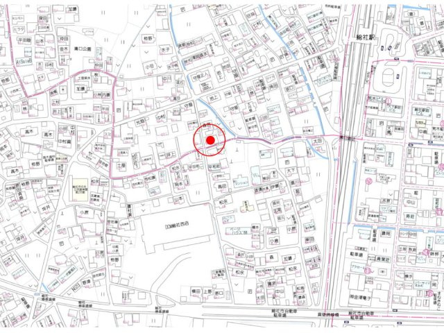 総社市溝口土地の地図