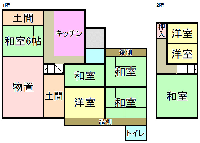 みやき町江口　中古戸建の間取り