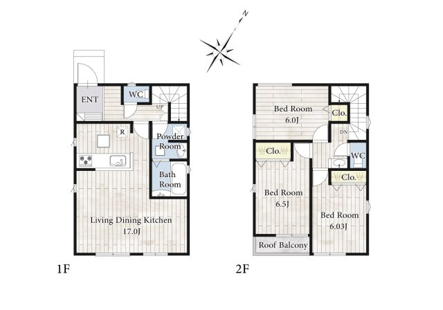 【間取り】 | リビングの大きな開口部は陽当たりの確保だけでなく、まとめ買いで大量のお買い物をした際や家具など大きな物を購入した際に便利です。