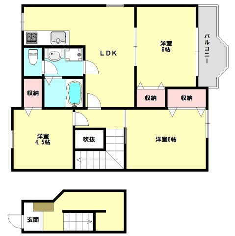 フォレスト六甲A棟の間取り