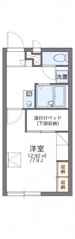【間取り】 | レオパレス東手城 | 代表的な間取のため実際の間取とは異なる場合があります