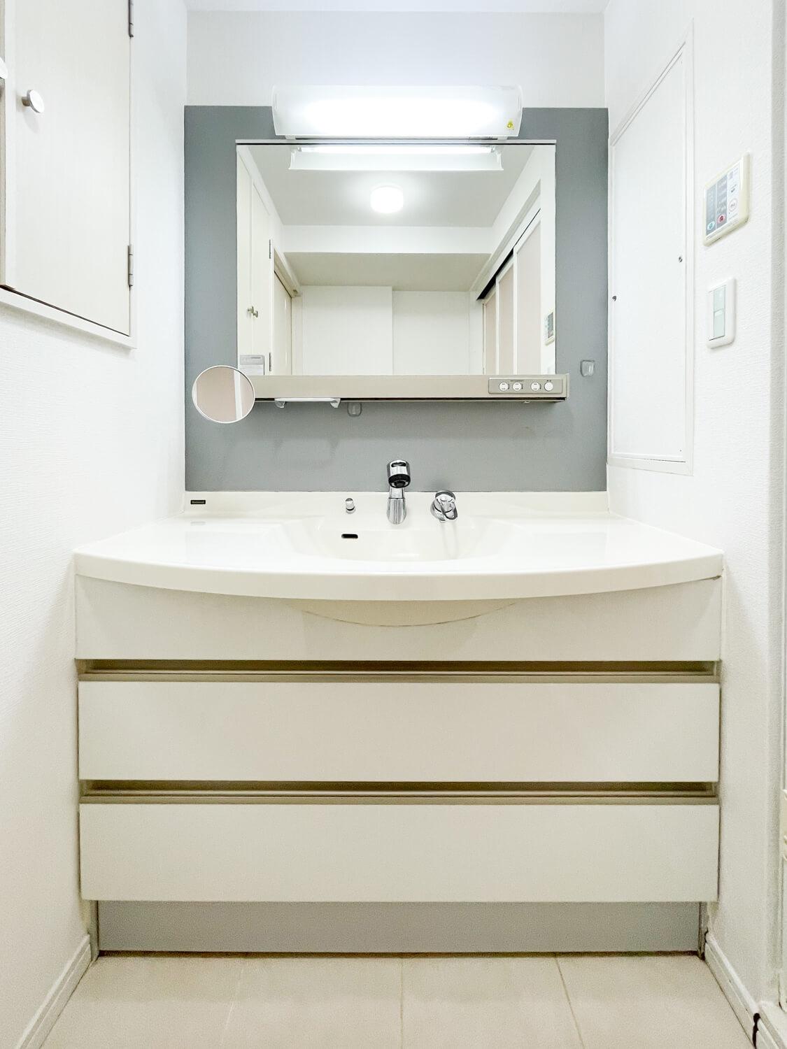 東山ハイツの独立洗面台|使いやすい独立洗面台です