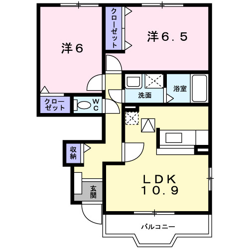 アルカンシェルＣの間取り