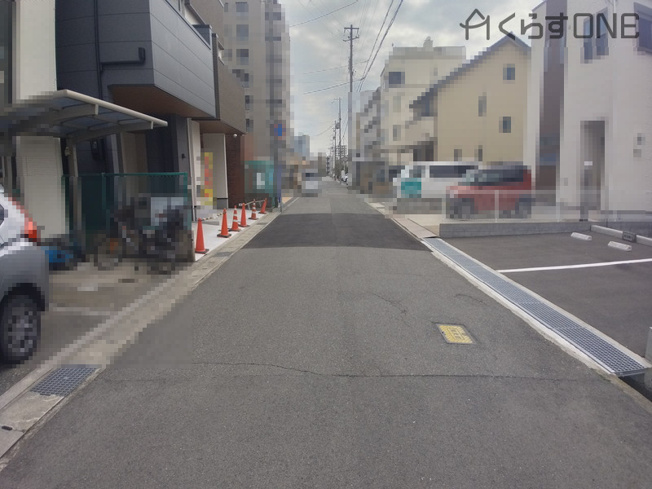 【前面道路含む現地写真】 | 姫路市安田1丁目／全2棟 | 分譲地全体写真です