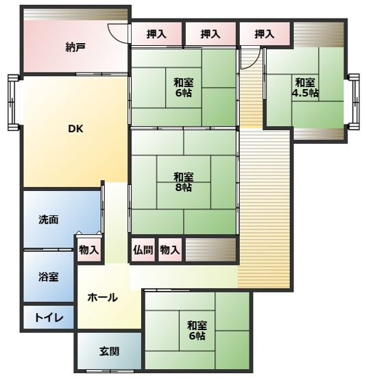 【間取り】 | 西伊敷７丁目　中古住宅