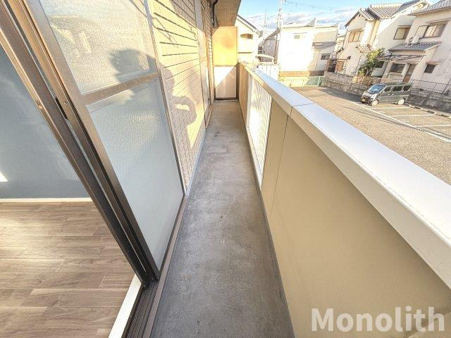 ベルメゾン上松のバルコニー