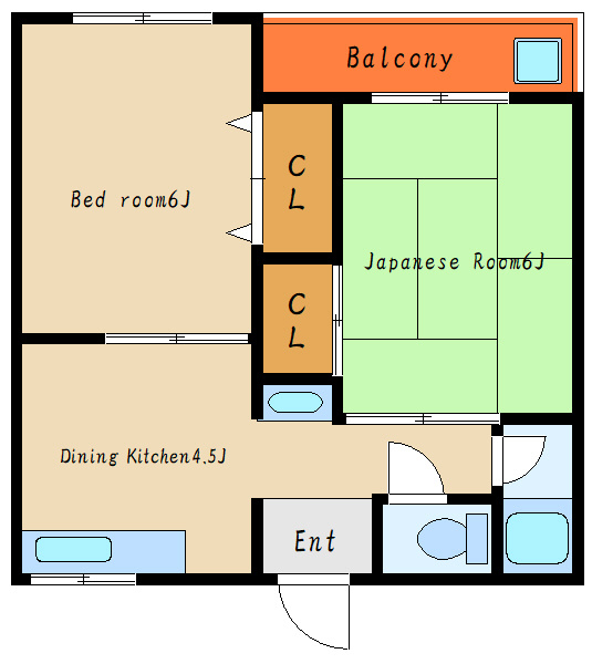 マンション若葉の間取り