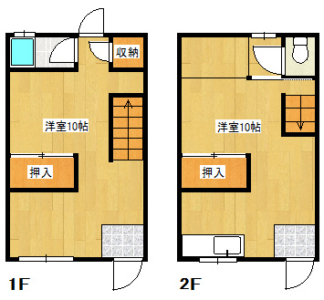 大和高田市大字市場のハイツの間取り