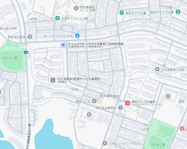 明石市大久保町高丘　第2期　新築一戸建ての地図