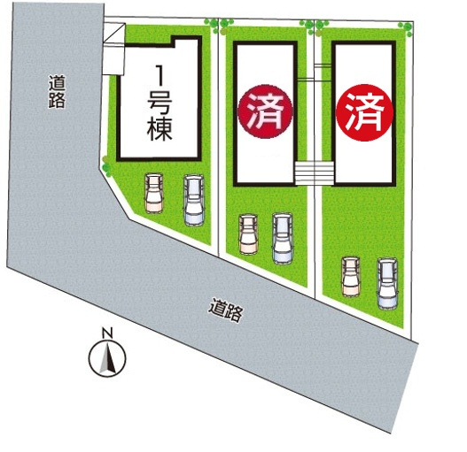 明石市大久保町高丘　第2期　新築一戸建ての区画図