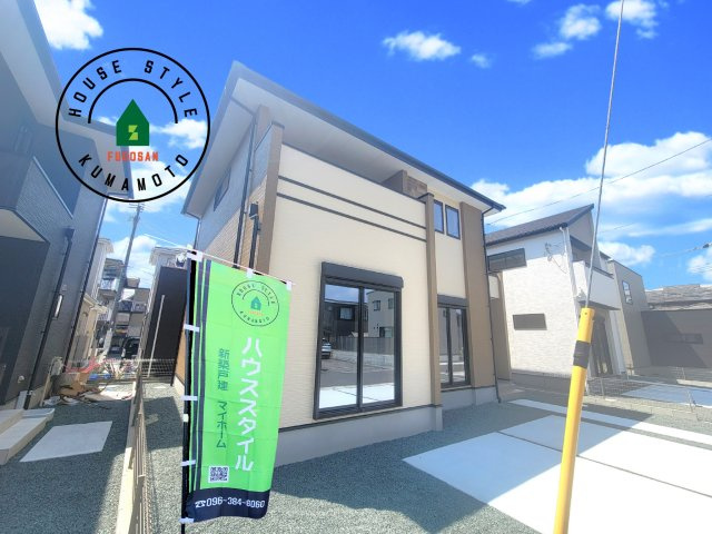 熊本市中央区国府2丁目第1-3棟（4号棟）　の外観|デザイン性のある外観です。