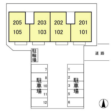 グレイスコートの区画図
