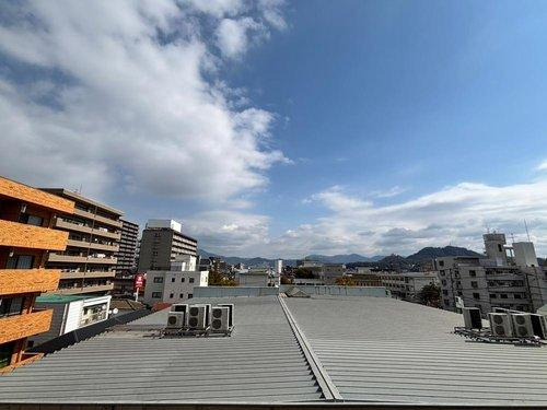 メゾンダイアナイン皆実の外観|現地からの眺望（2025年2月）撮影