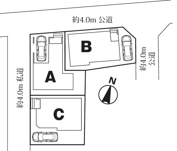 新築／ふじみ野市上ノ原　第1期　全3棟の区画図