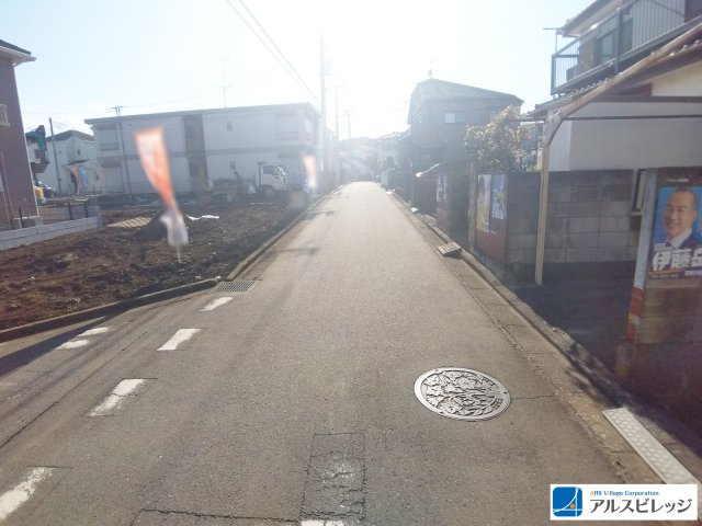 新築／ふじみ野市上ノ原　第1期　全3棟の前面道路含む現地写真