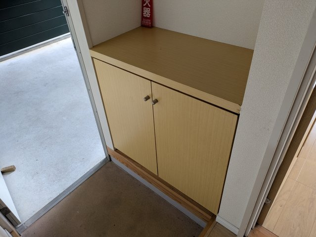 タナカハウスⅢの玄関|収納もある玄関です