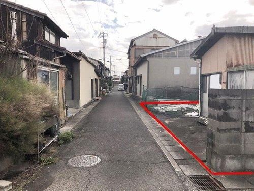 平山　売土地の前面道路含む現地写真|前面道路含む現地写真