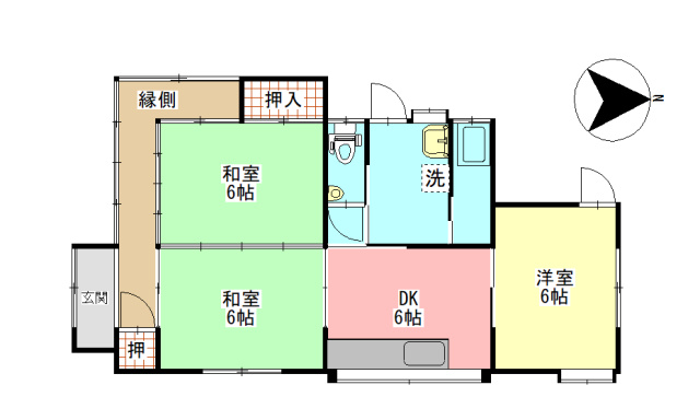 宇城市小川町南小野の中古一戸建の間取り