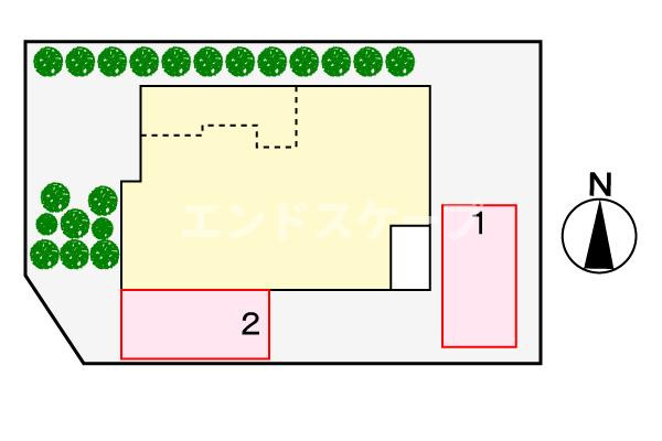 ハーバルパークの駐車場|高崎、前橋のお部屋探しはエンドスケープまで！お客様の理想お聞かせ下さい♪