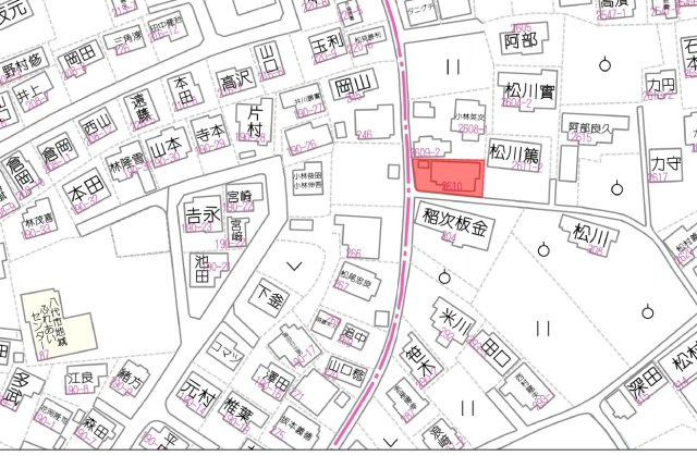 豊原中町土地の地図