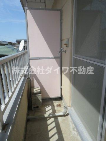 シャレーミウラのバルコニー