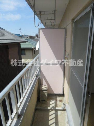 シャレーミウラのバルコニー