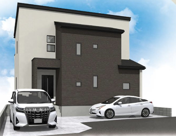 【仲介手数料無料】所沢市山口４期全１棟　所沢市の新築住宅なら西武ハウジングの外観パース