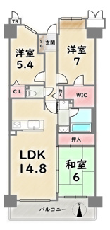 【間取り】 | ライオンズマンション四条大宮ガーデンシティ