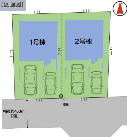 【仲介手数料無料】所沢市けやき台２号棟　所沢市の新築住宅なら西武ハウジングの区画図