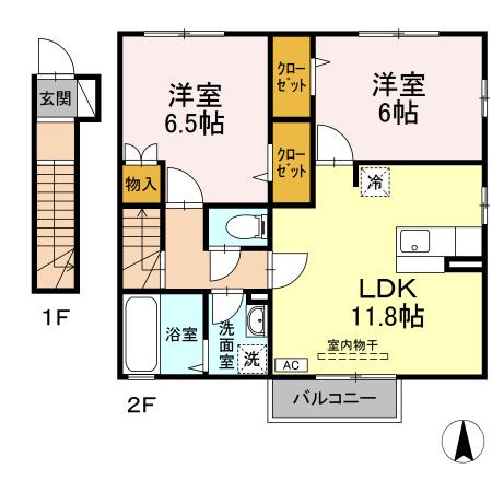 カスターノAの間取り