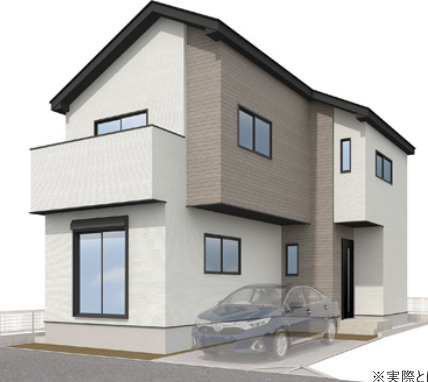 【仲介手数料無料】所沢市寿町２期１号棟　所沢市の新築住宅なら西武ハウジングの外観パース