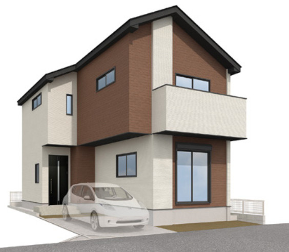 【仲介手数料無料】所沢市寿町２期２号棟　所沢市の新築住宅なら西武ハウジングの外観パース