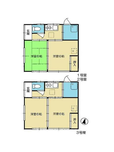 坂本貸家の間取り