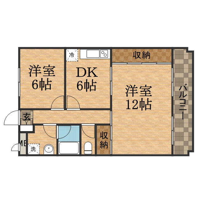 リバティーハイツの間取り|間取り図です