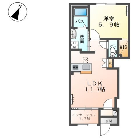 ファミーユ　メゾンの間取り