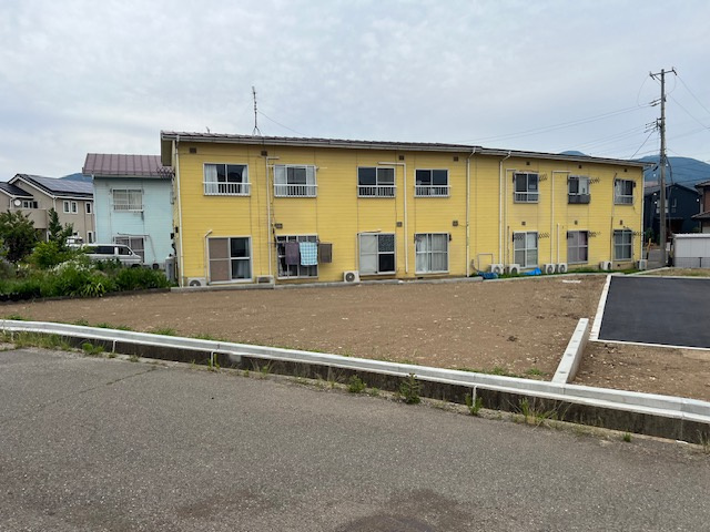 契約予定　松本市沢村3丁目　オアシス沢村　区画10の前面道路含む現地写真