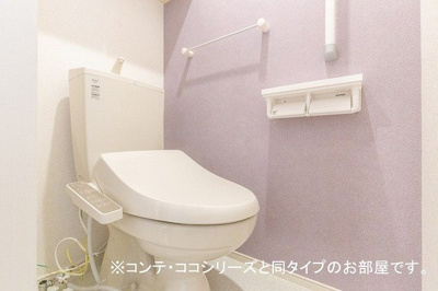 【トイレ】 | （仮称）浜乃木１丁目アパート | 落ち着いた色調のトイレです