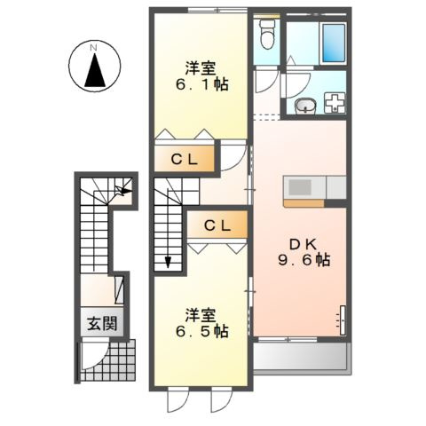 【間取り】 | サンフィットヒルズ　Ａ