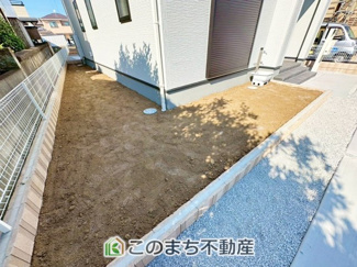 【庭】 | LiveleGarden.S下野石橋　1号棟 | お子様の水遊びにもぴったりなお庭です☆
