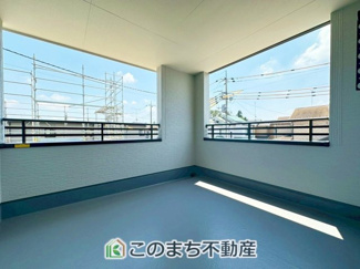 【バルコニー】 | LiveleGarden.S下野石橋　1号棟 | 雨でも安心のインナーバルコニーです！
